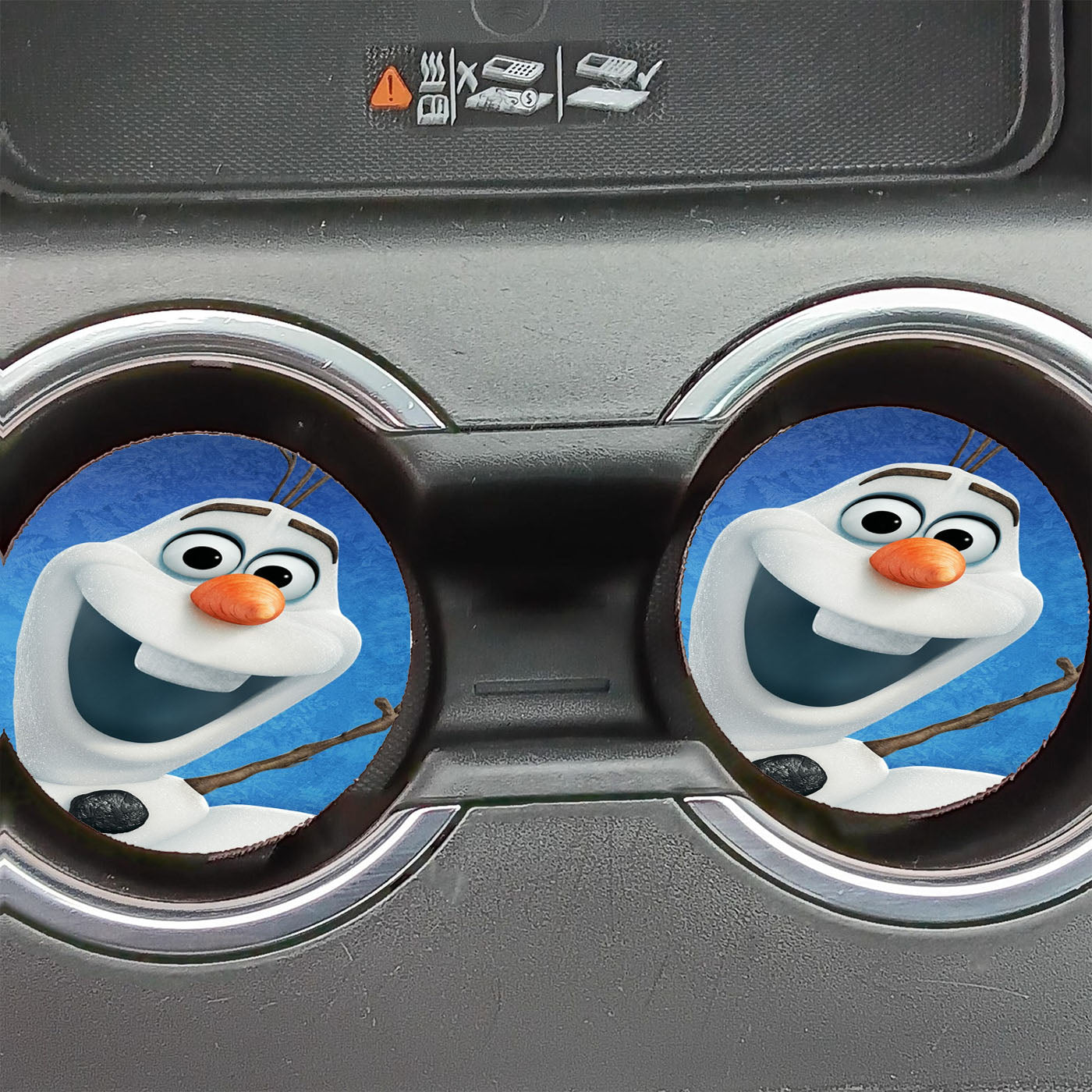 Frozen Olaf Snowman Car Coasters