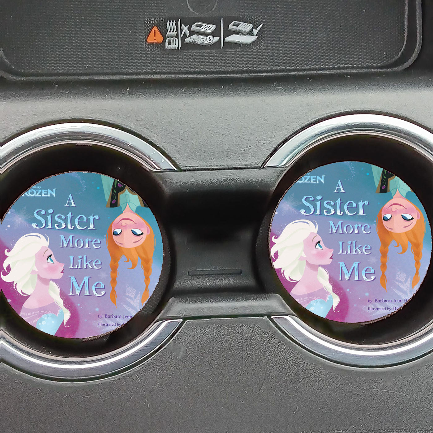 Frozen Sister Like Me Car Coasters