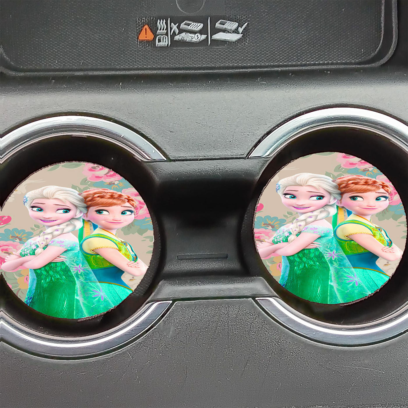 Frozen Twin Brother Forever Car Coasters