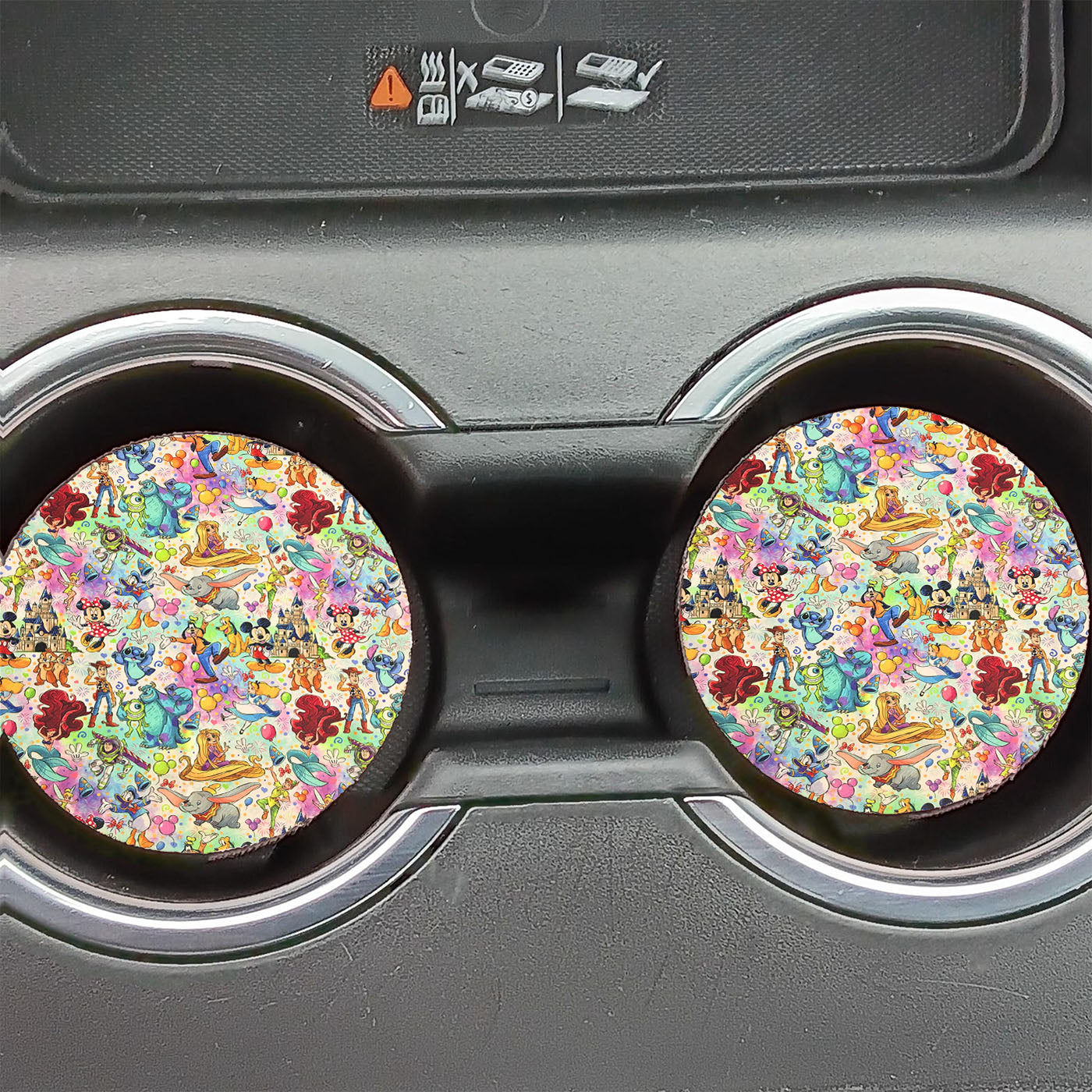 Full Disney All Characters Collage Car Coasters