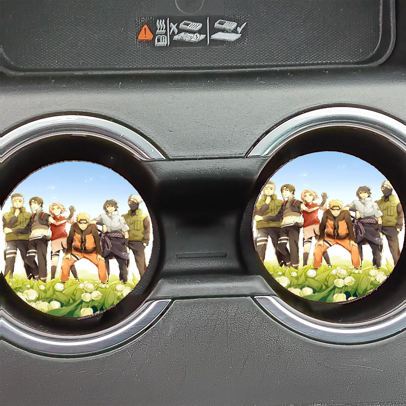 Full Team 7 Naruto Car Coasters