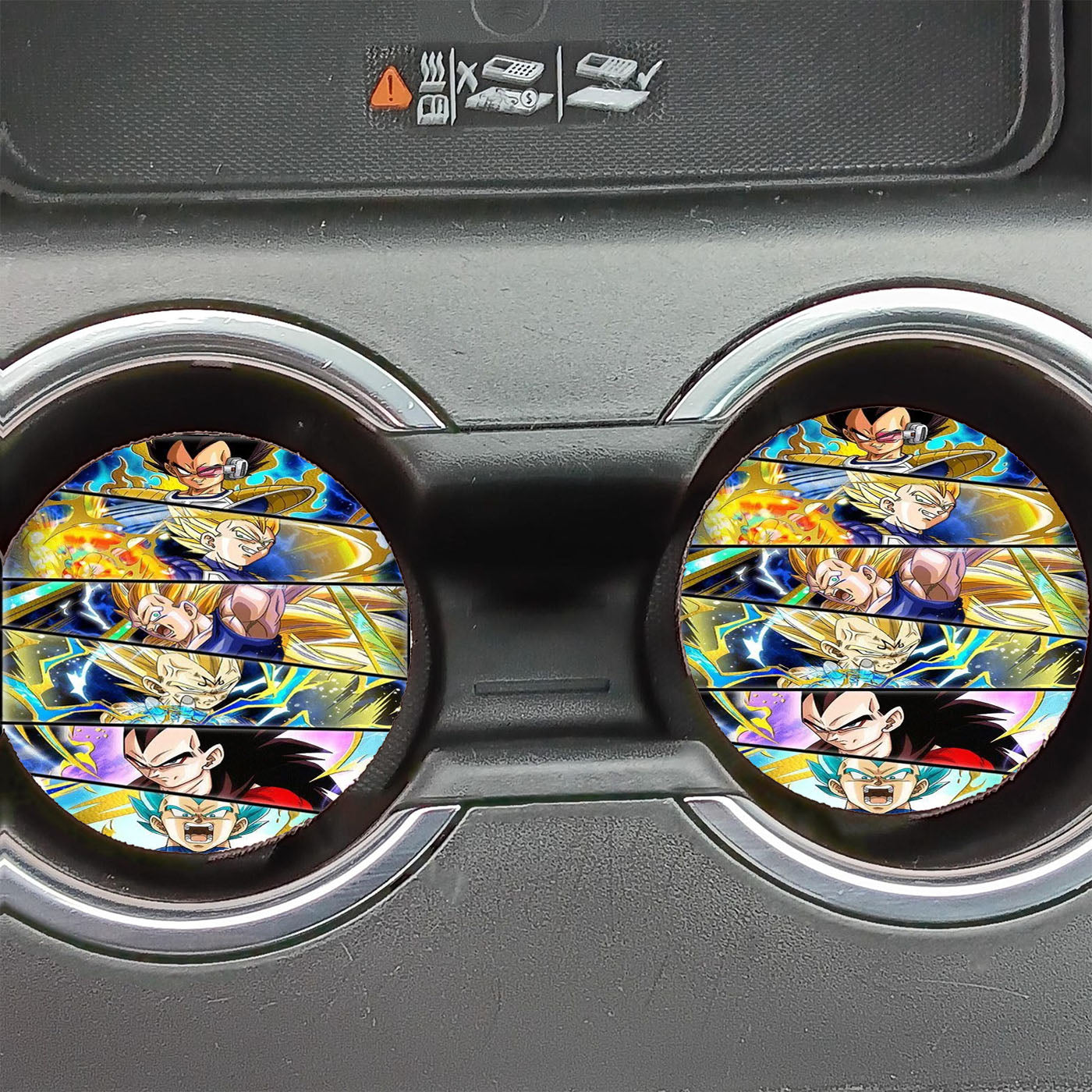 Full Transformation Vegeta Dbz Car Coasters