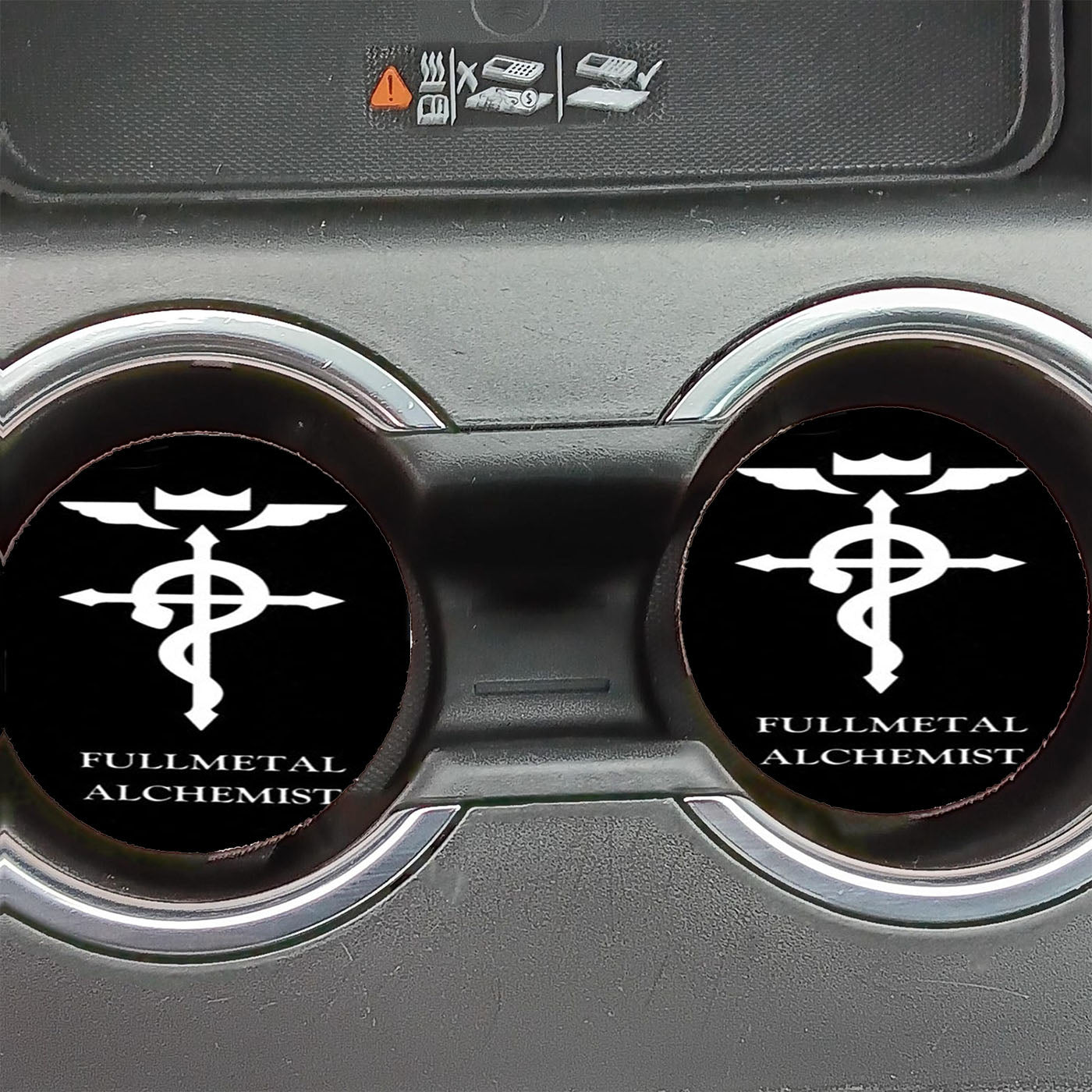 Fullmetal Alchemist Logo Car Coasters