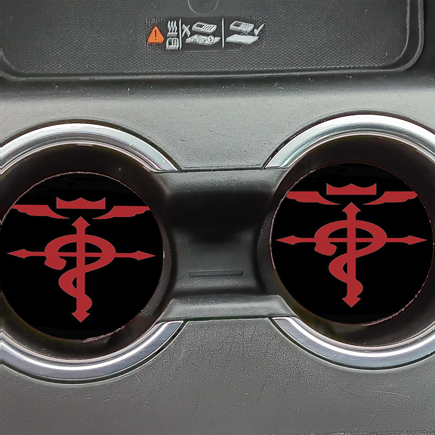 Fullmetal Alchemist Symbol Black Car Coasters
