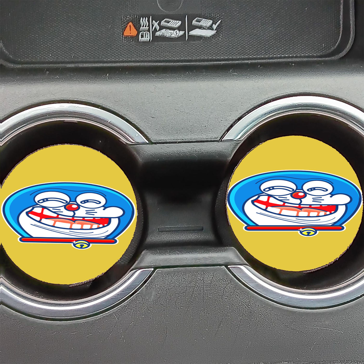 Funny Doraemon Car Coasters