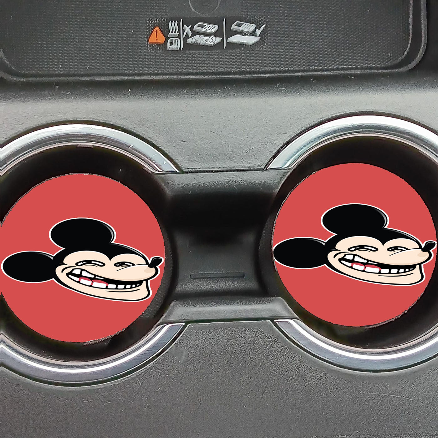 Funny Mickey Car Coasters