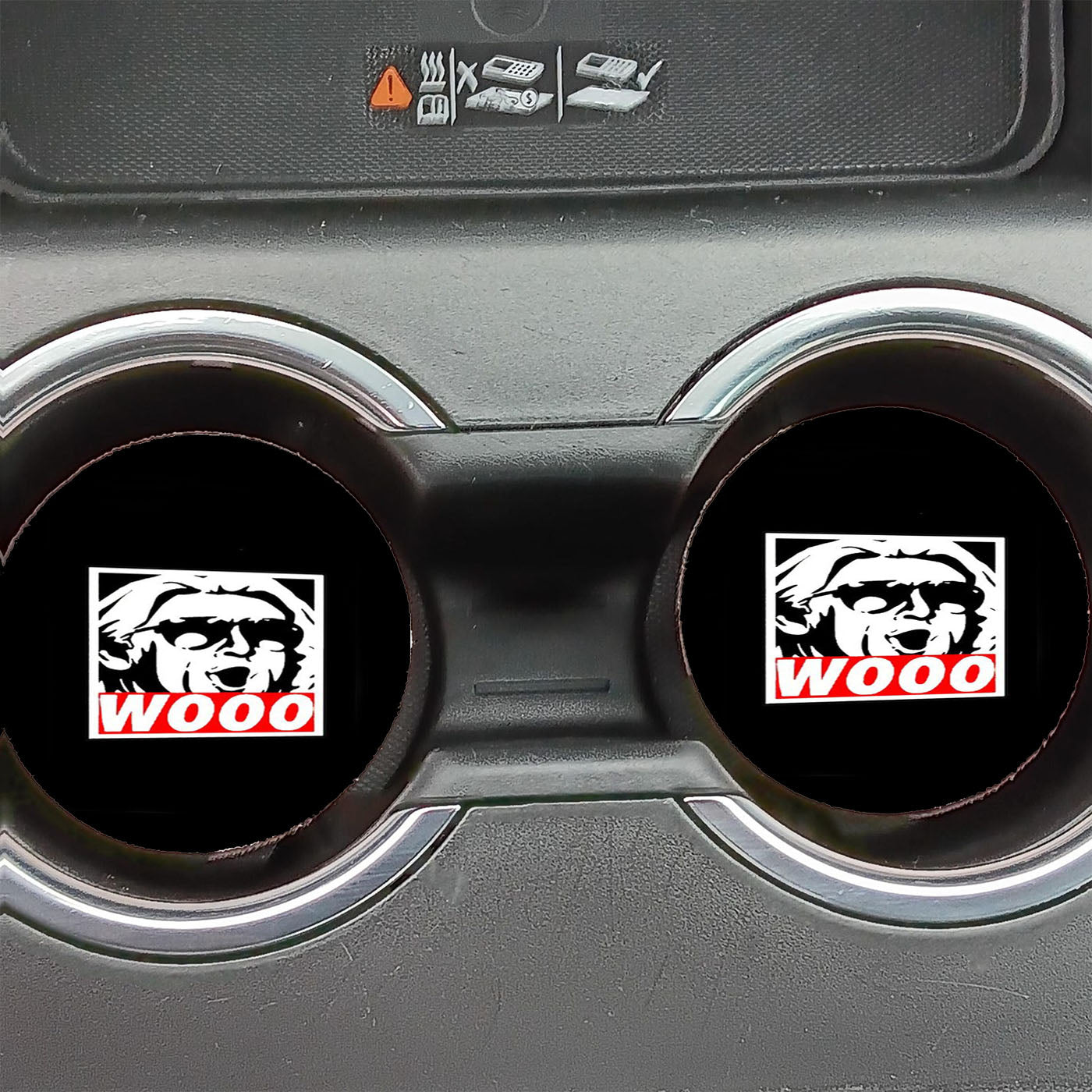 Funny Rick Flair Wooo Wrestling Wrestler Manly Classy Car Coasters