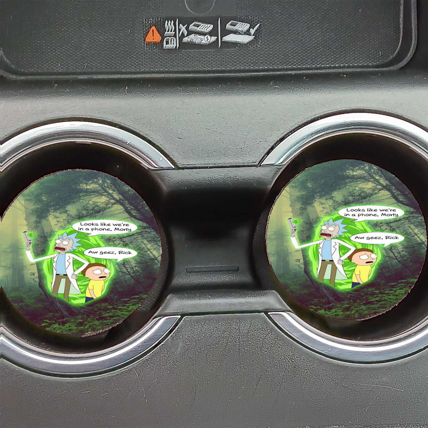 Funny Thing Rick Morty Car Coasters