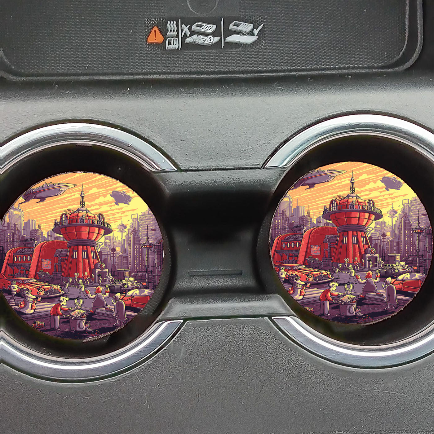Futurama Dan Mumford Car Coasters