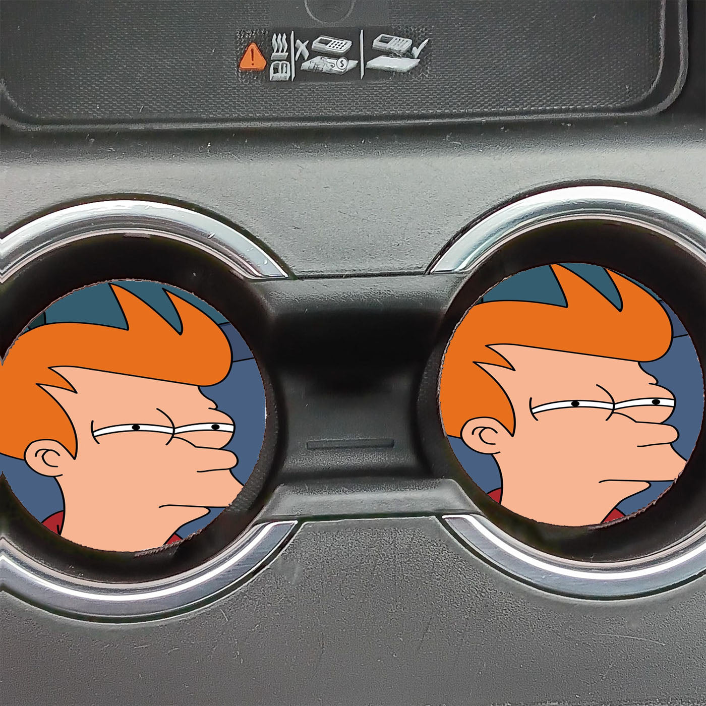 Futurama Philip J Fry Wallpaper Car Coasters