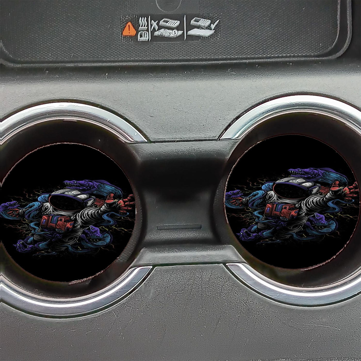 Galaxy Monster Astronout Car Coasters