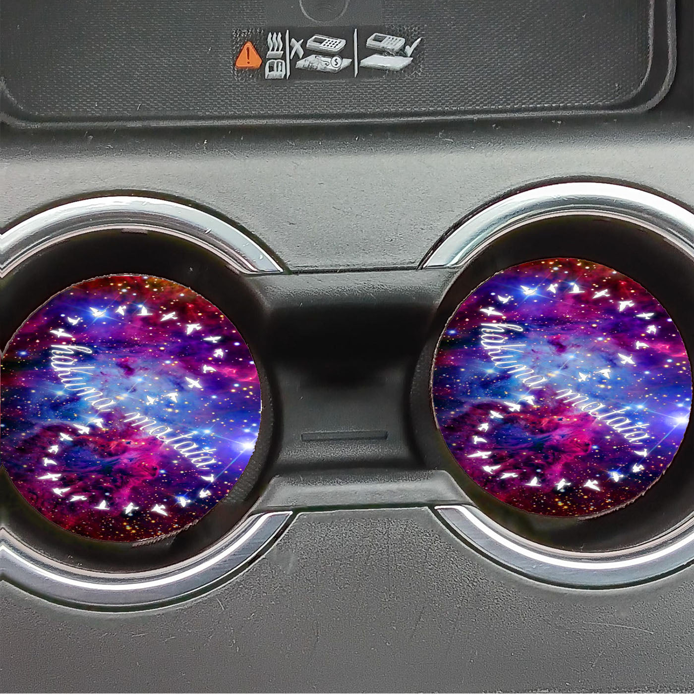 Galaxy Nebula Infinity Hakuna Matata Car Coasters