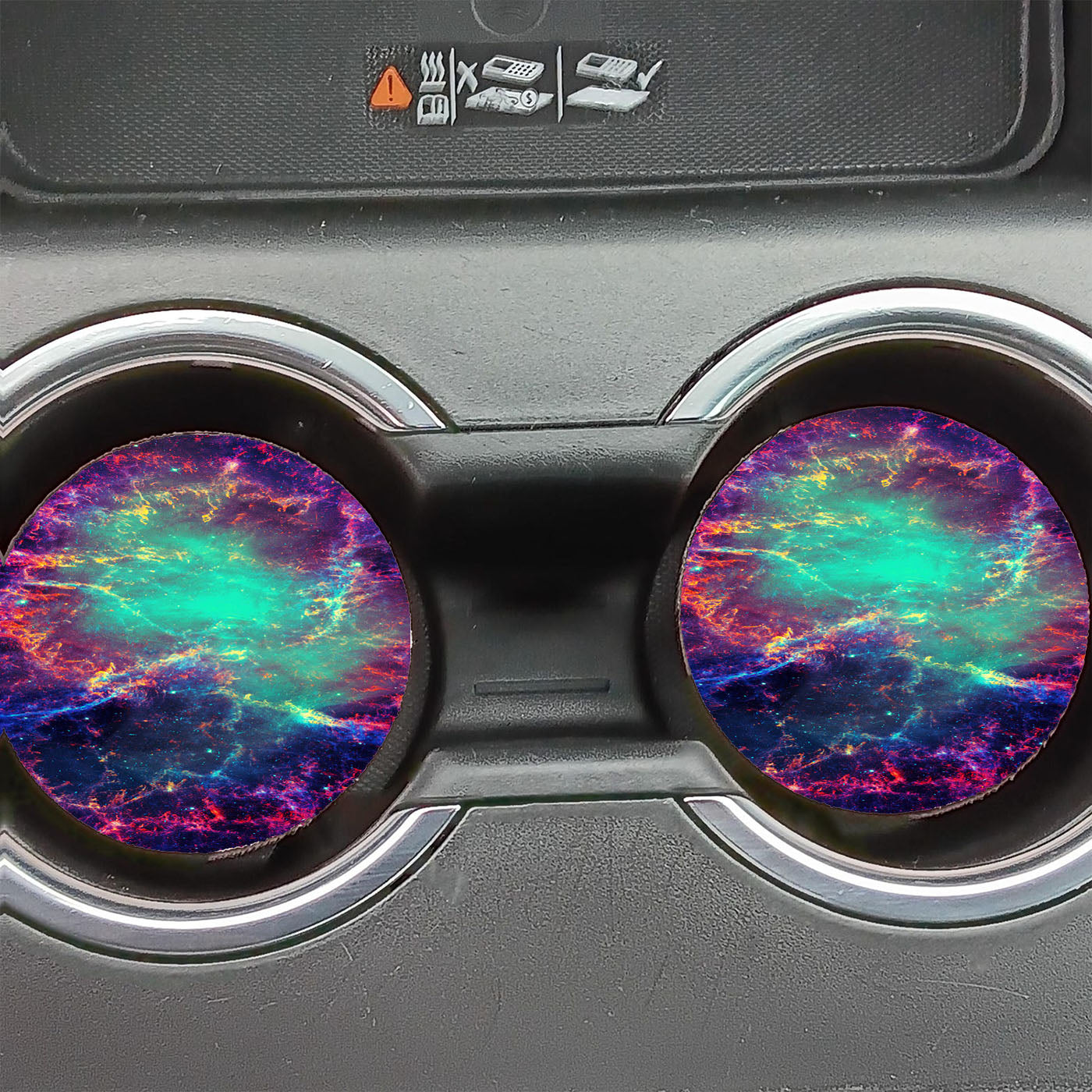 Galaxy Rainbow Art  Car Coasters