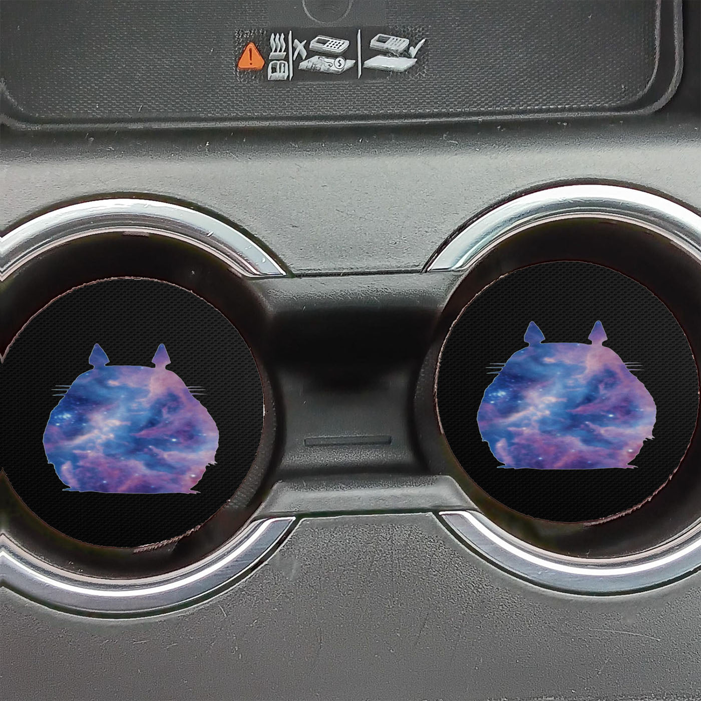 Galaxy Totoro Car Coasters