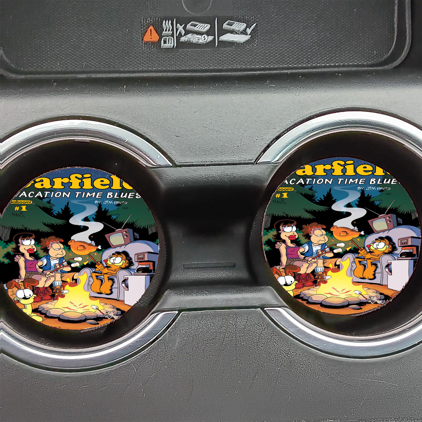 Garfield 018 Vacation Time Blues Car Coasters