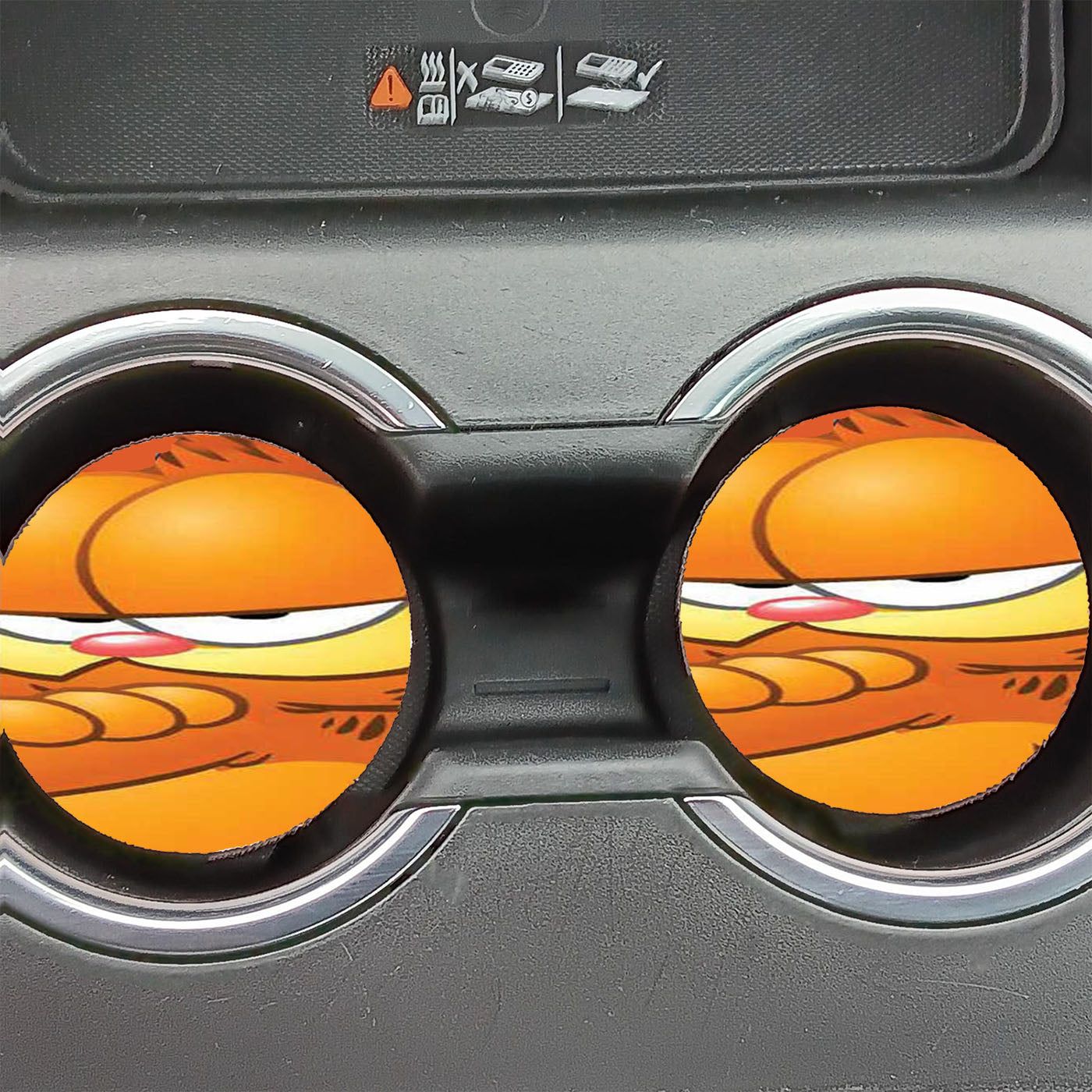Garfield Arms Crossed  Car Coasters