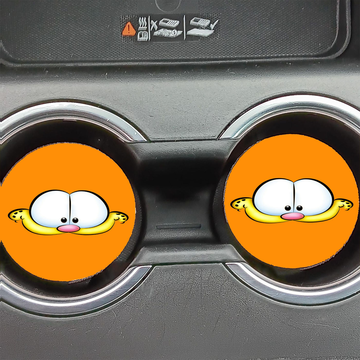 Garfield Face  Car Coasters