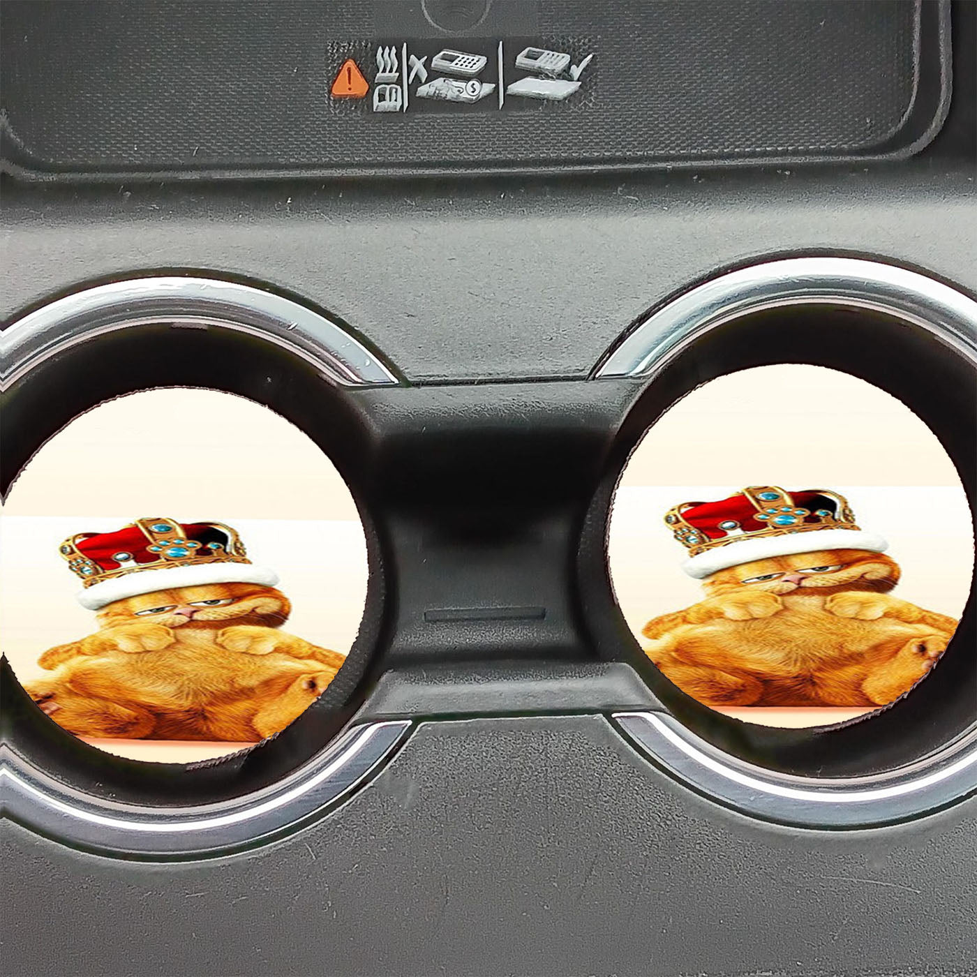 Garfield Garfield King Of Lazy Cat  Car Coasters