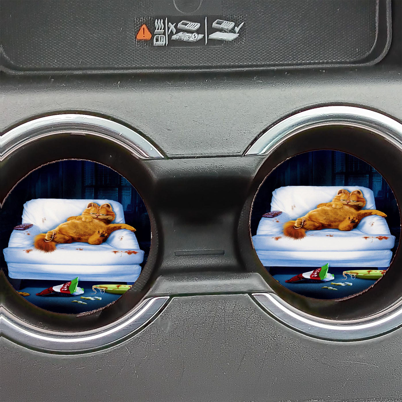 Garfield Lazy Cat  Car Coasters