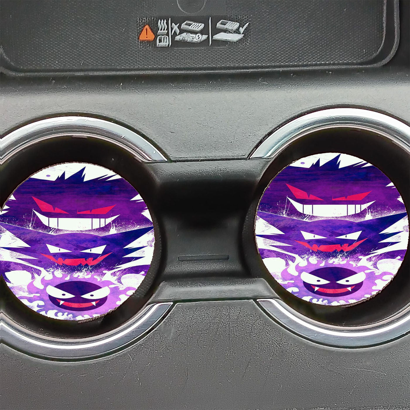 Gastly Haunter Gengar Ghost Pokemon Characters Car Coasters