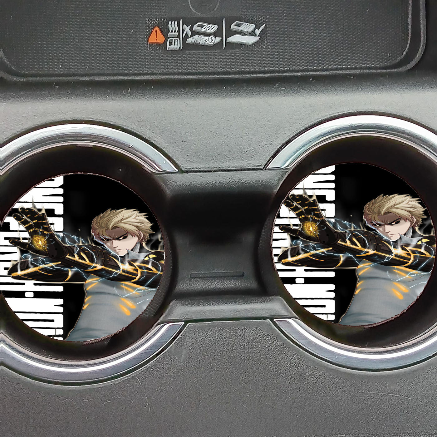 Genos Cyborg One Punch Man Car Coasters