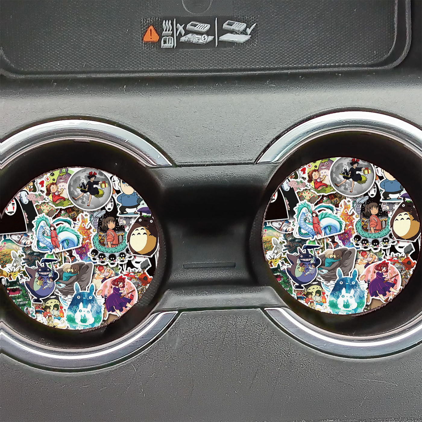 Ghibli Totoro Spirited Away Kiki Best Animated Movie Car Coasters