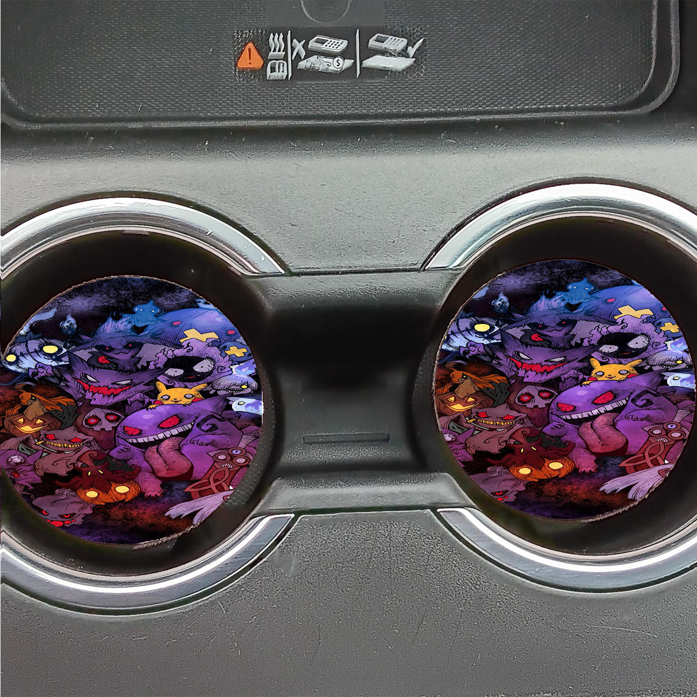 Ghost Type Pokemon Wallpaper Car Coasters