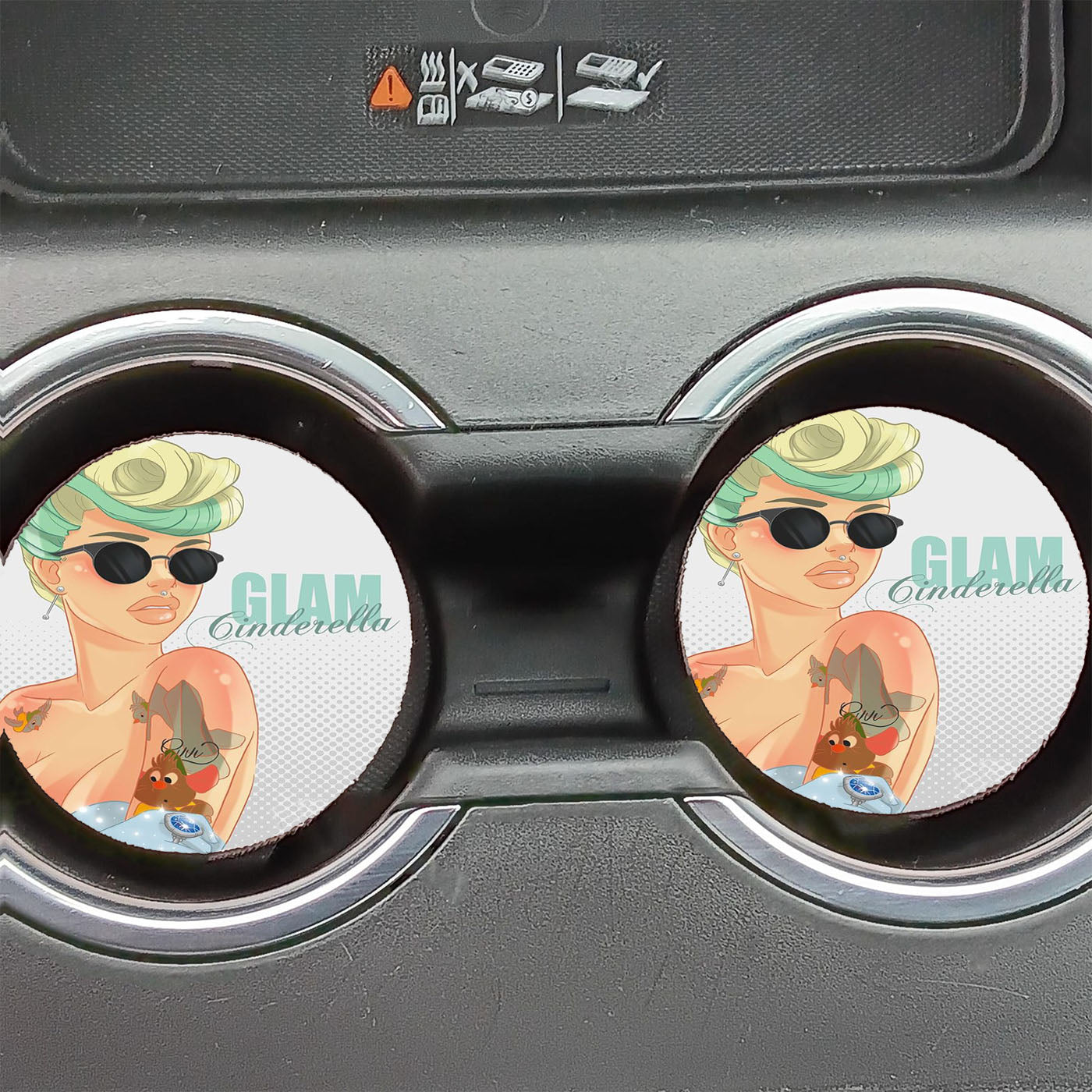 Glam, Cinderella, Disney Car Coasters
