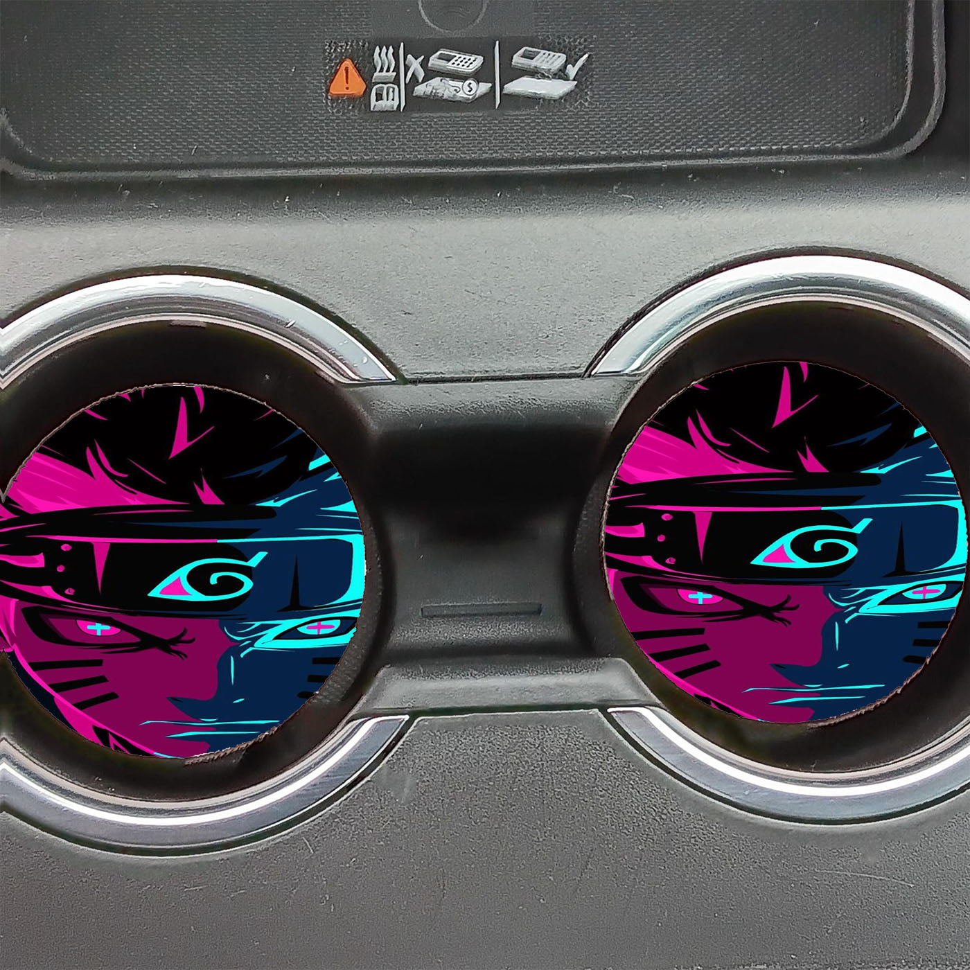Glow In The Dark Uzumaki Naruto Car Coasters