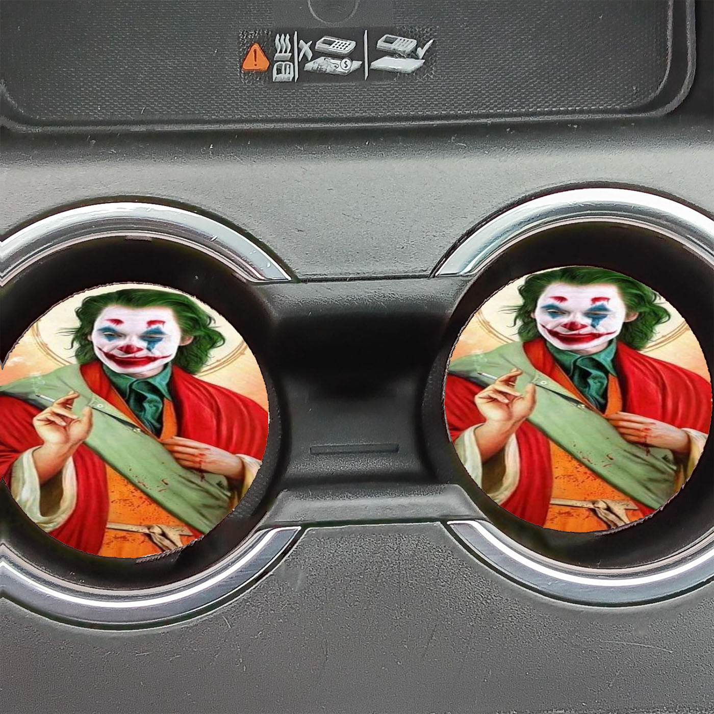 God Joker Chill No Strees Car Coasters