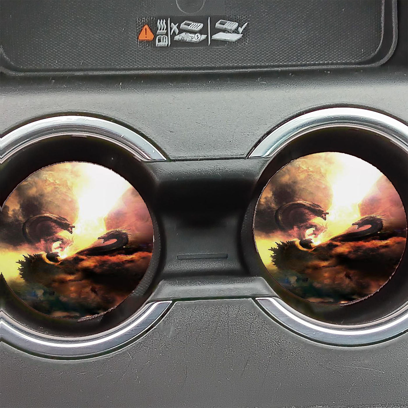 Godzilla King Of The Monsters Car Coasters