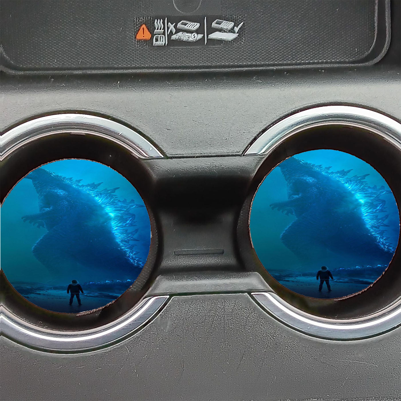 Godzilla King Of The Monsters 2019 Wallpaper Car Coasters