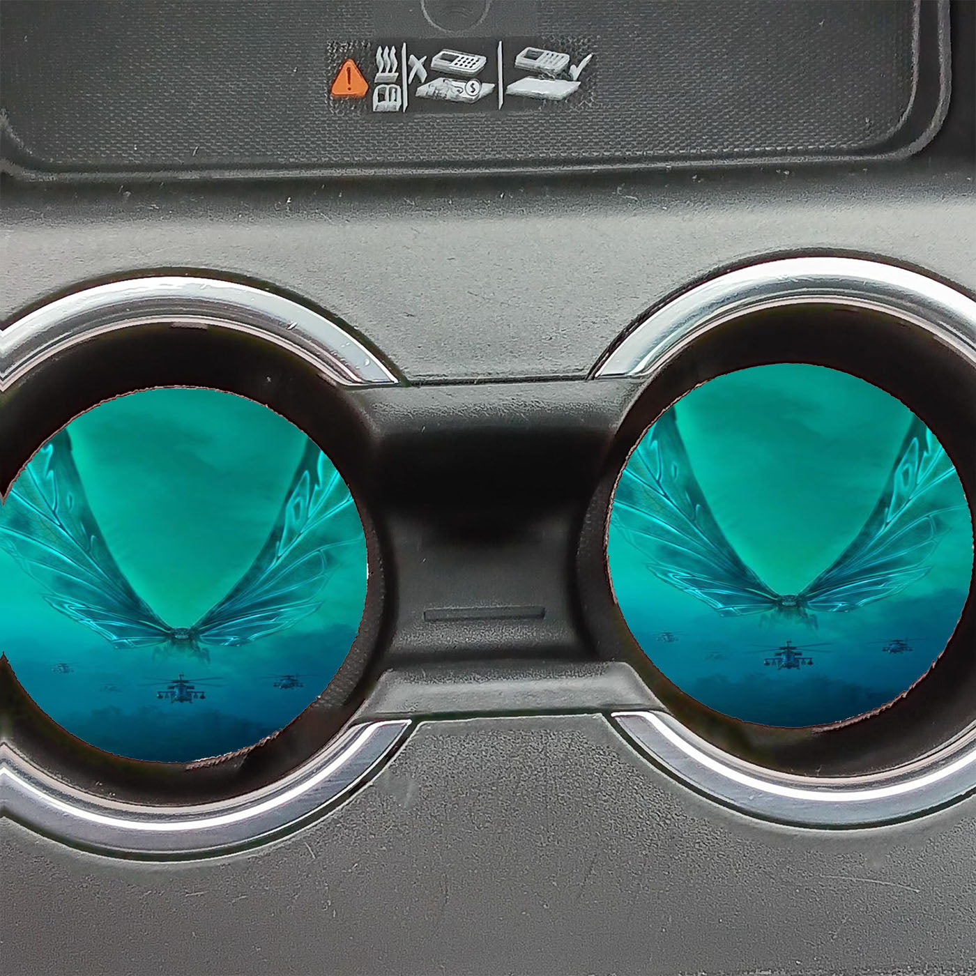 Godzilla King Of The Monsters Mothra Car Coasters