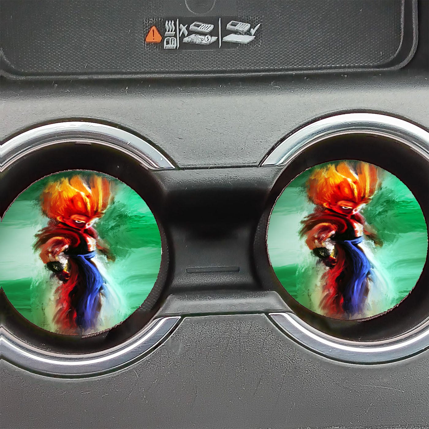 Gogeta Dragon Ball Painting Art Car Coasters