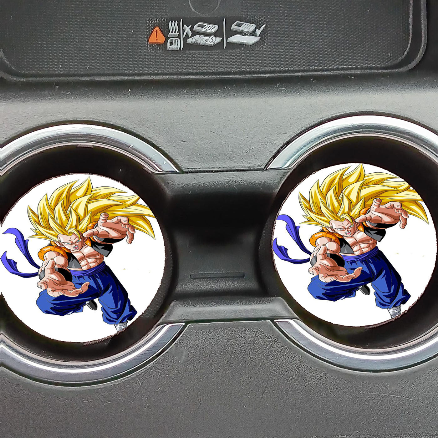 Gogeta Ssj3 Dragon Ball Z Car Coasters