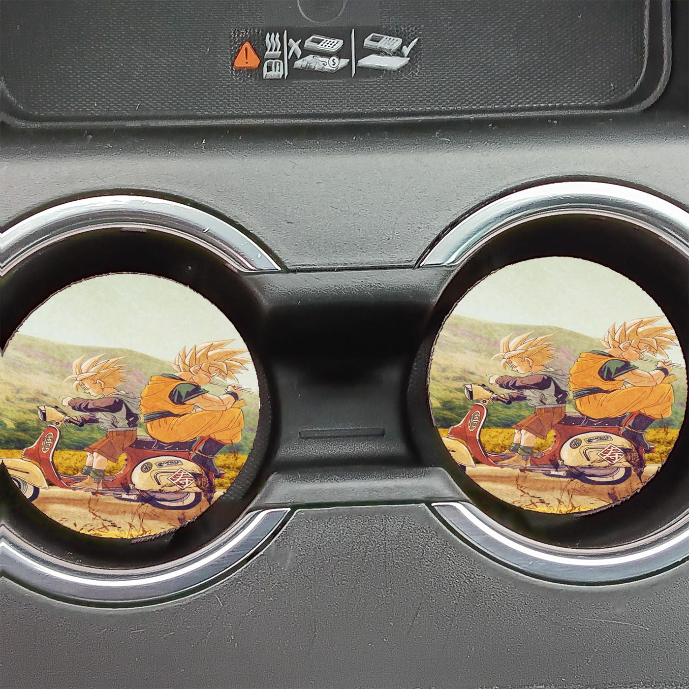 Gohan And Goku Car Coasters