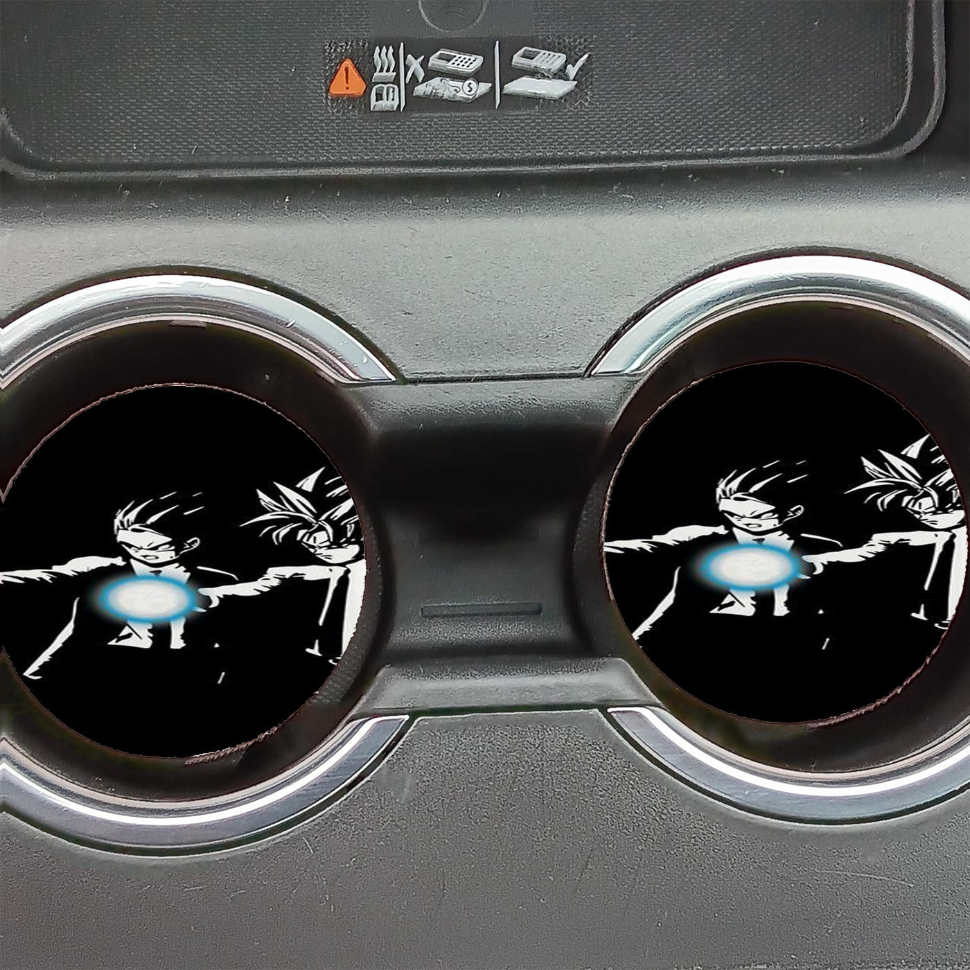 Gohan And Goku Action Car Coasters