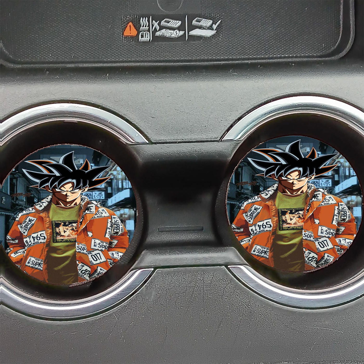 Gohan Hypebeast Dragon Ball Car Coasters
