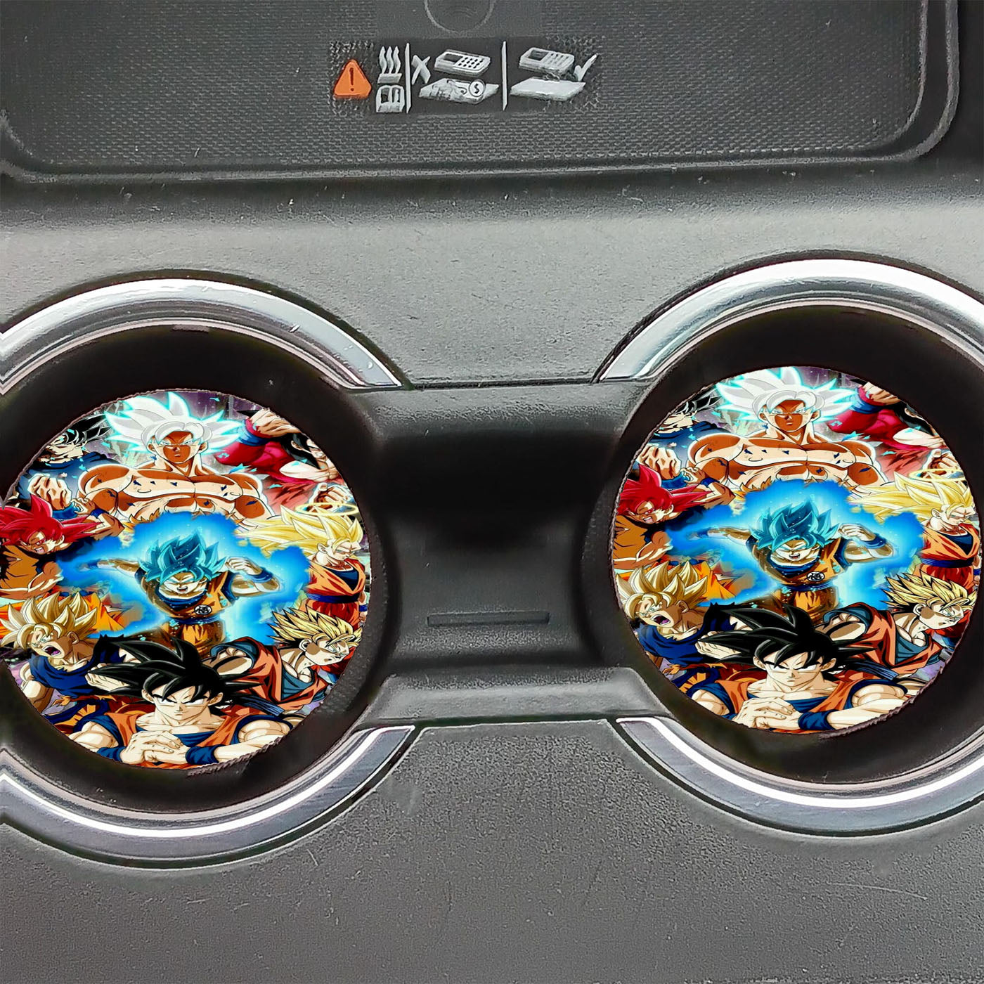 Goku All Transformations Car Coasters