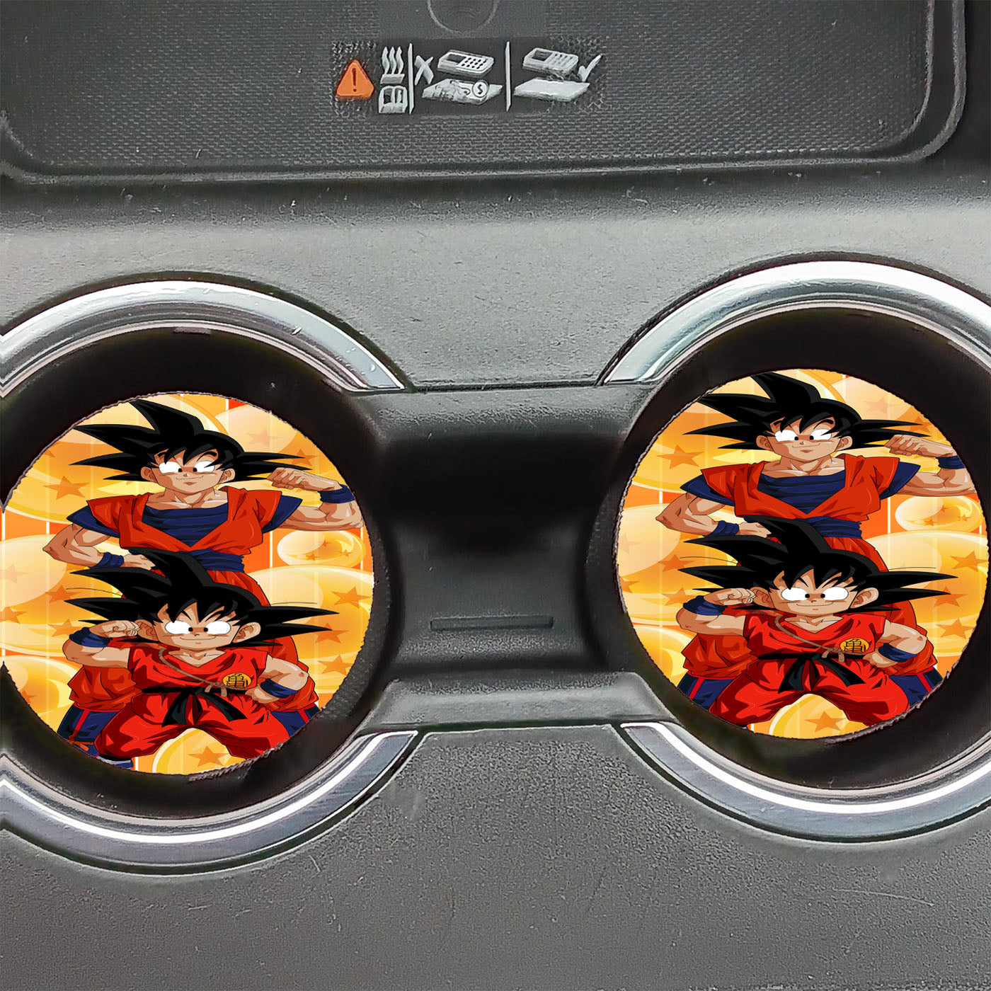 Goku And Gotten Dragon Ball Super Power Car Coasters