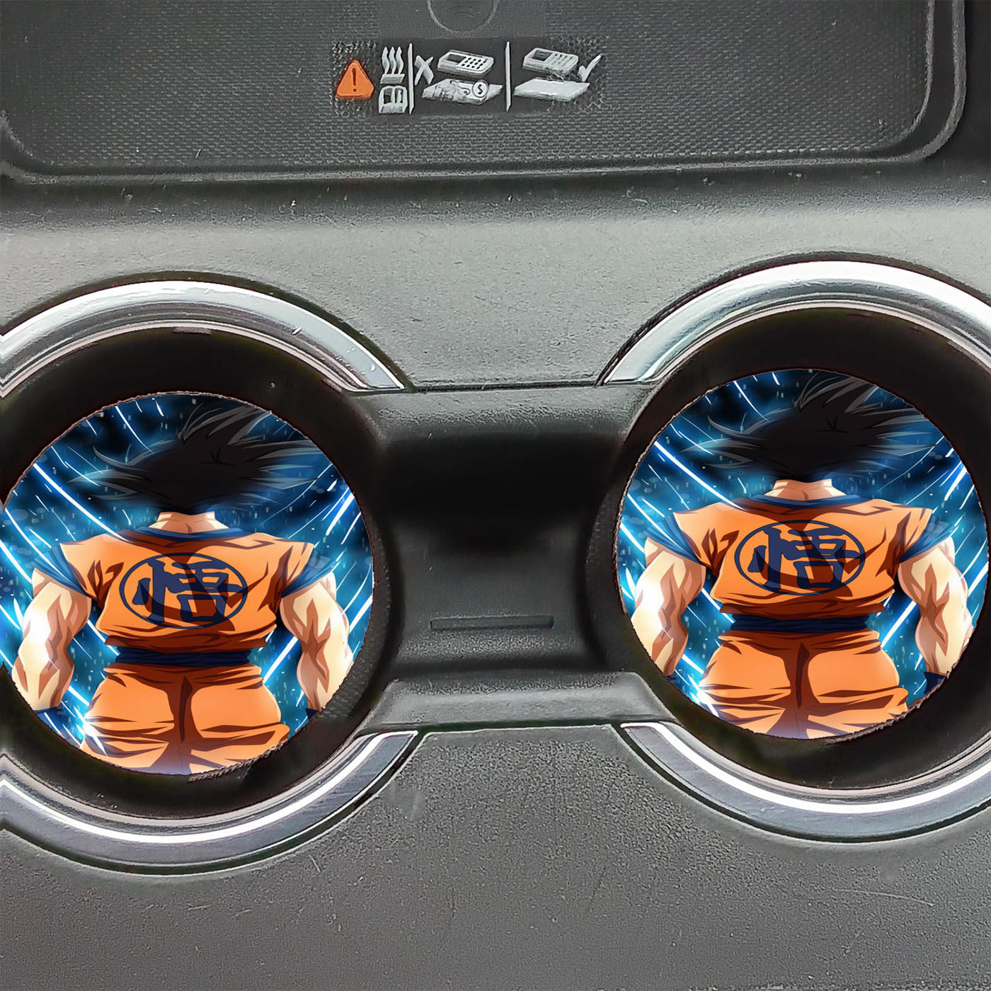 Goku Back Dragonball Car Coasters