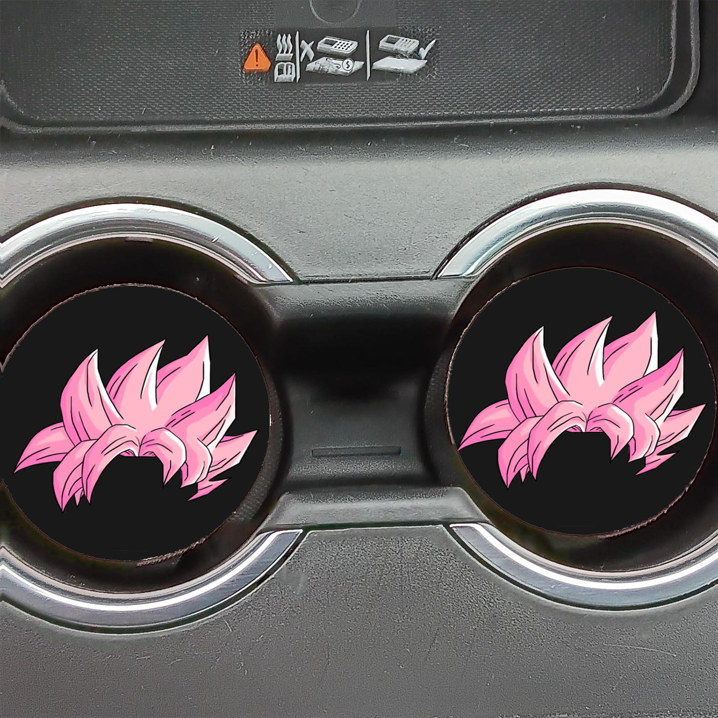 Goku Black Super Saiyan Rose Car Coasters