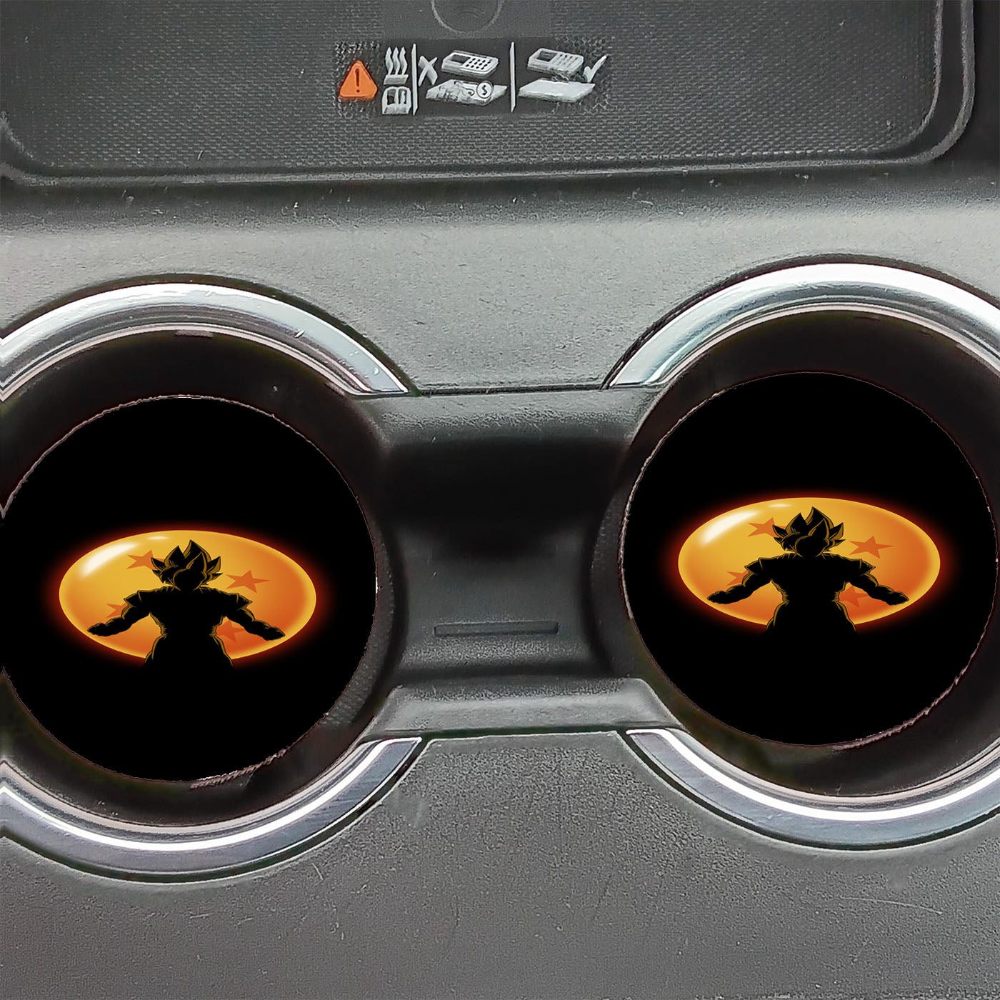 Goku Dragon Ball Black Car Coasters