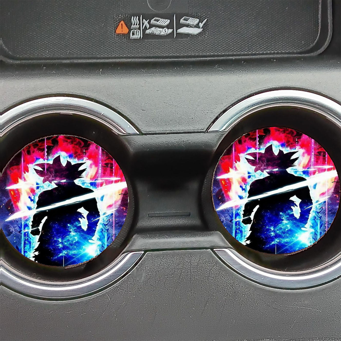 Goku Dragon Ball Ultra Instinct Power Aesthetic Car Coasters