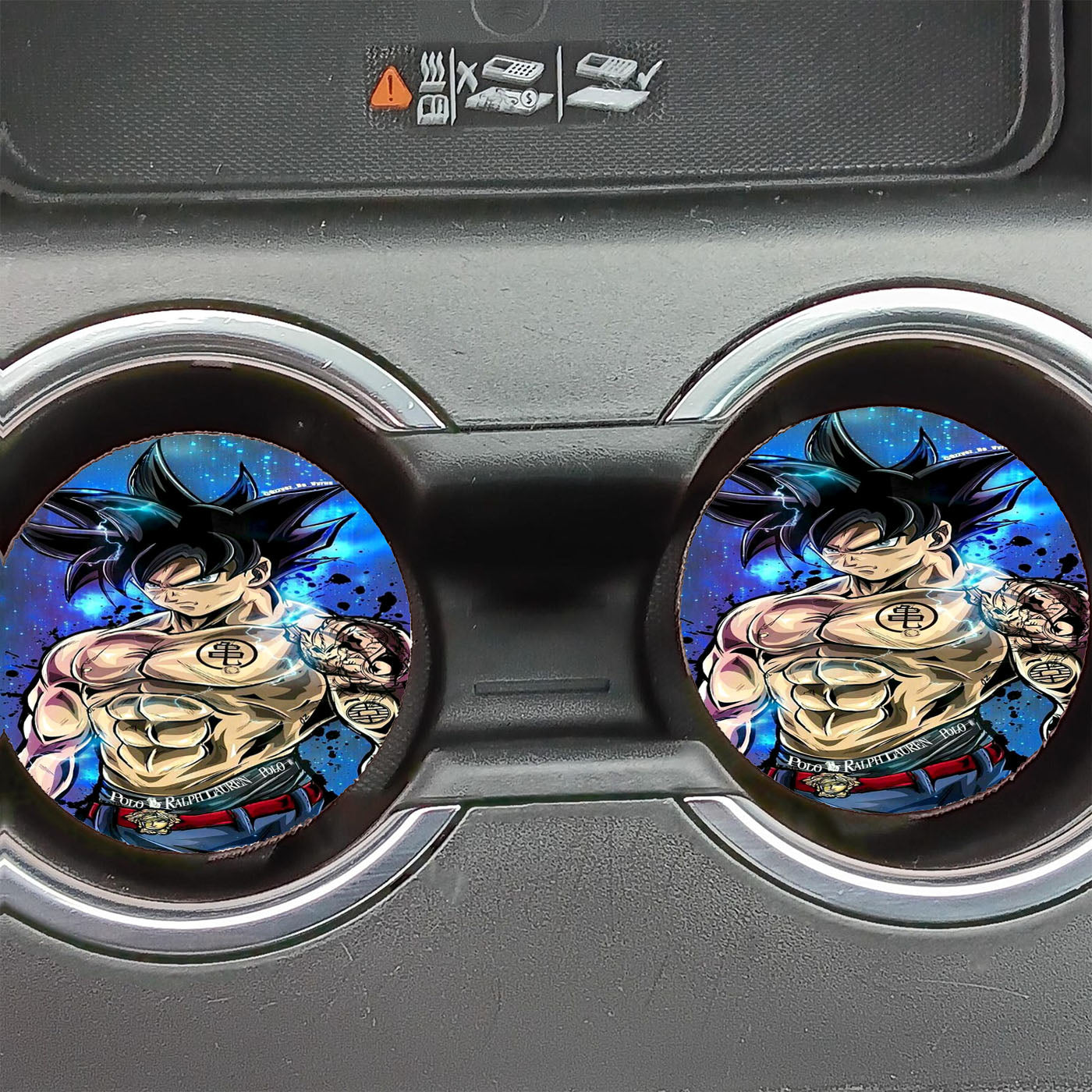 Goku Instinto Superior Car Coasters