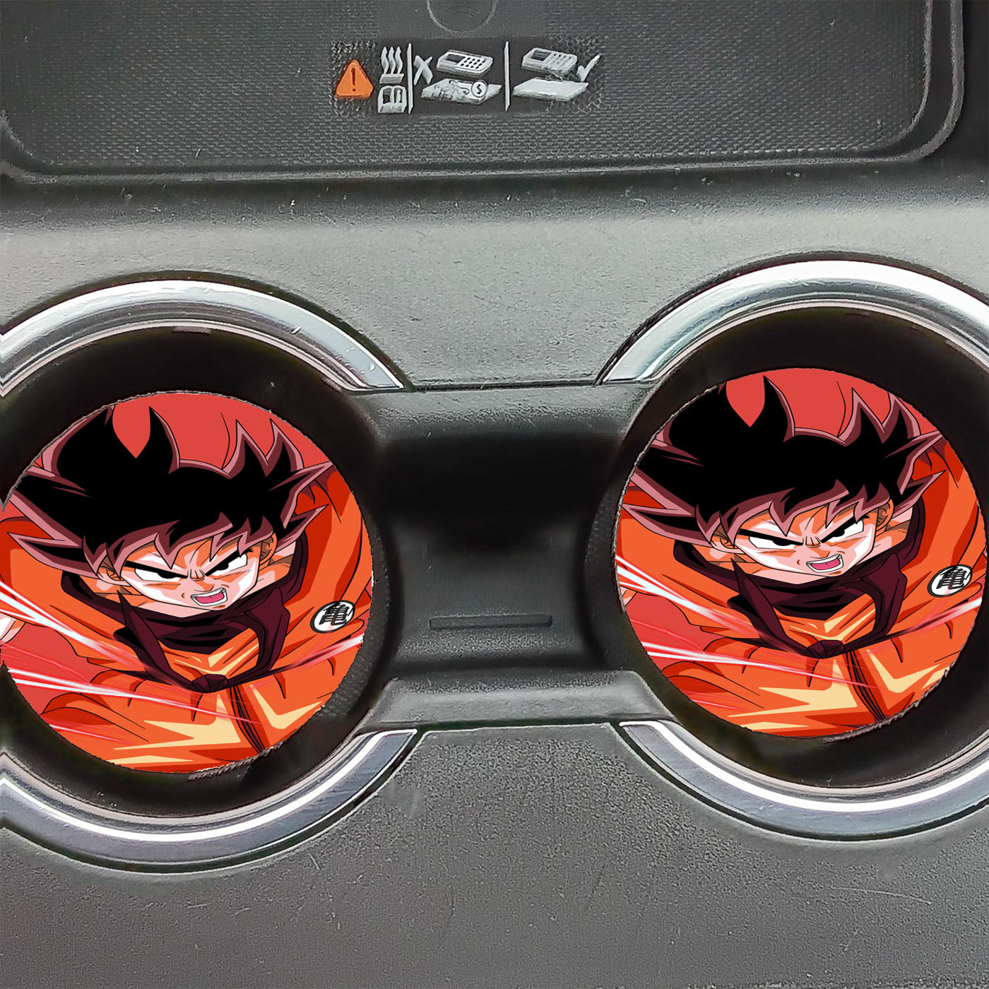 Goku Is Angry Car Coasters