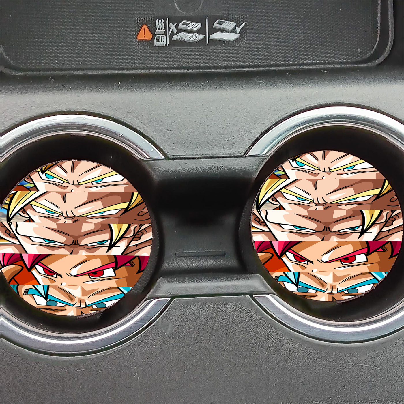 Goku Kakaroto Transform To Saiyan Car Coasters