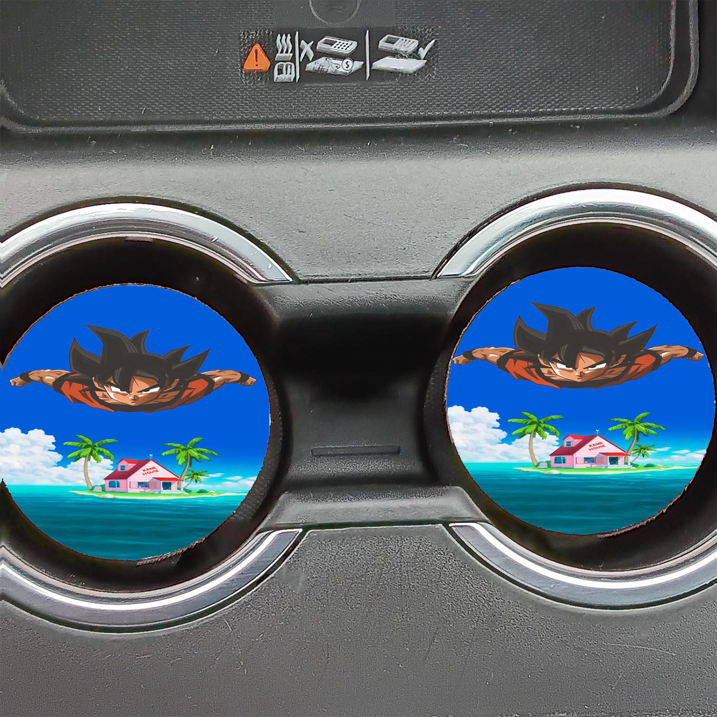 Goku Kame House Dragon Ball Car Coasters