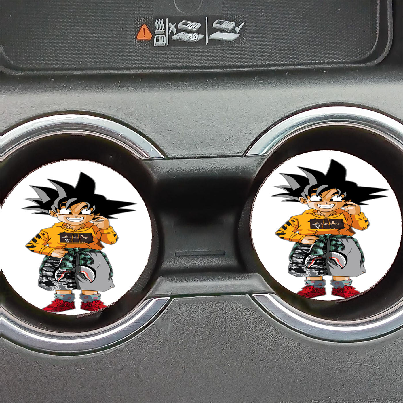 Goku Kid Hypebeast Dragon Ball Car Coasters