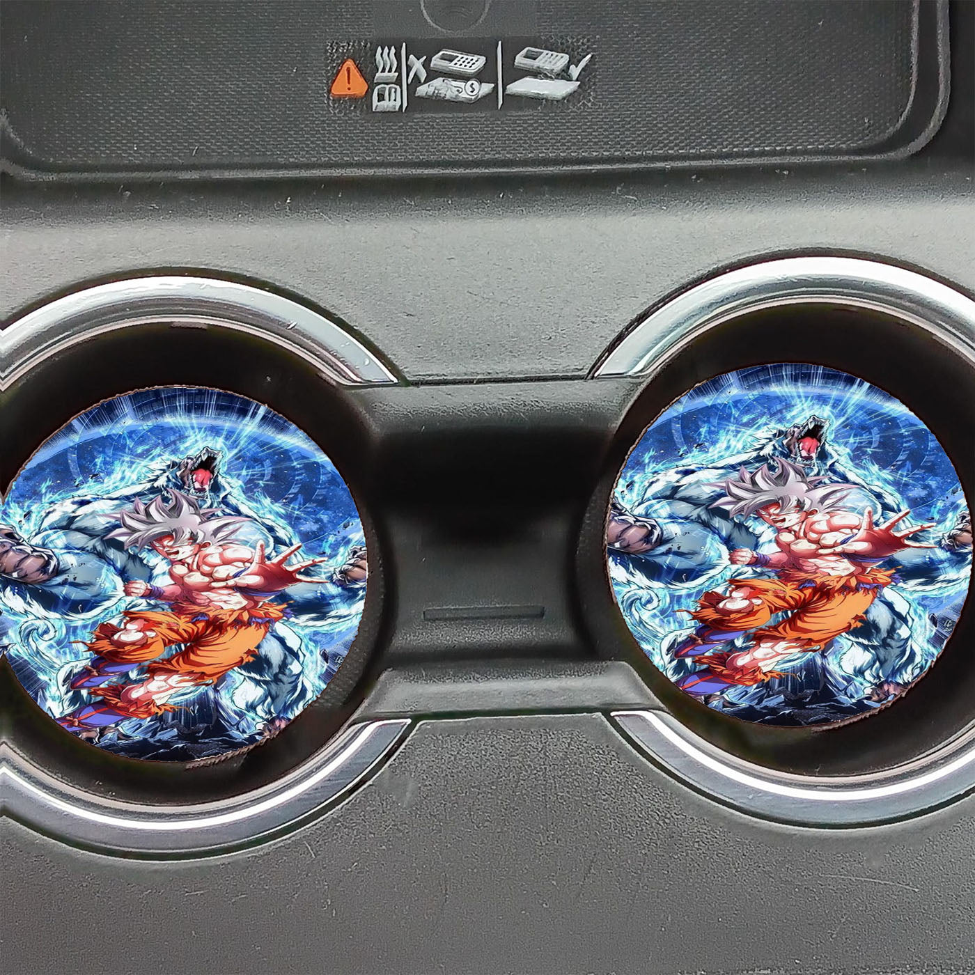 Goku Mastered Ultra Instinct Oozaru Car Coasters